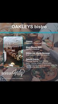 Product - Oakleys Bistro in Greenbriar - Indianapolis, IN American Restaurants