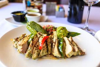 Product: Chicken fajitas, rice, beans, tortillas, guacamole and pico de gallo - Oaxaca Mexican Cuisine in Weatherford, TX Mexican Restaurants Product: Chicken fajitas, rice, beans, tortillas, guacamole and pico de gallo - Oaxaca Mexican Cuisine in Weatherford, TX Mexican Restaurants