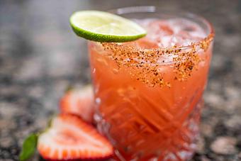 Product: Strawberry-Jalapeno Syrup, Lime, Tajin - Oliver's Lounge in Seattle, WA Bars & Grills
