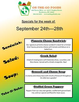 Product - On-The-Go Foods in Bardstown, KY American Restaurants