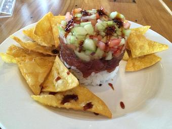 Product: Summertime Tuna Stack - One Love Brewery in Lincoln, NH American Restaurants
