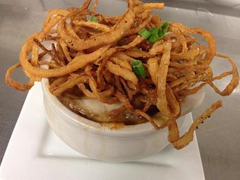 Product: French Onion Soup - One Love Brewery in Lincoln, NH American Restaurants