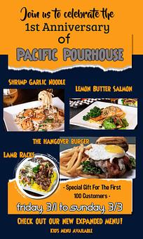 Product - Pacific PourHouse in Union City, CA American Restaurants