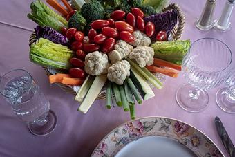 Product: Basket of Crudites - Pamplemousse Le Restaurant in Beverly Green, by Stratosphere, Hilton & SLS Hotel & Casino - Las Vegas, NV French Restaurants