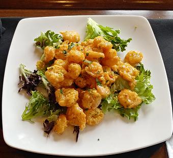 Product: Lightly breaded and fried baby shrimp tossed in a sweet and spicy sauce - Pazzo Pomodoro in Vienna, VA Italian Restaurants
