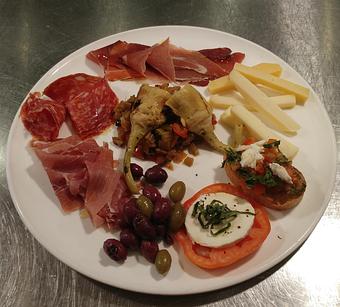 Product: A tasting selection of veggies, meats and cheeses (varies) - Pazzo Pomodoro in Vienna, VA Italian Restaurants