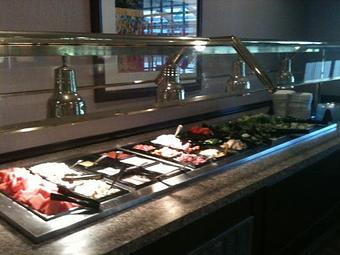 Product: Enjoy a fresh salad and soup of the day for only $6.99 or with you main entre. Also enjoy it with a sandwich or appetizer for $1.99 extra. - Peppers Grill in Culpeper, VA American Restaurants