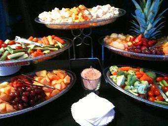 Product: Fruit and Cheese display used for banquets - Peppers Grill in Culpeper, VA American Restaurants
