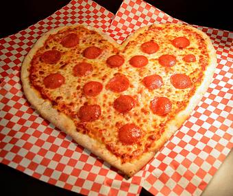 Product: Heart Shaped Pizza - Philie B's in San Pedro, CA Italian Restaurants