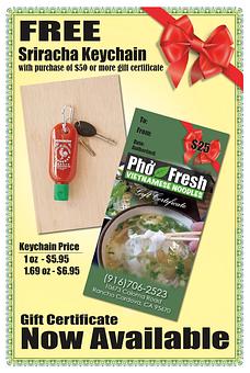 Product - Pho Fresh in Rancho Cordova, CA Vegan Restaurants