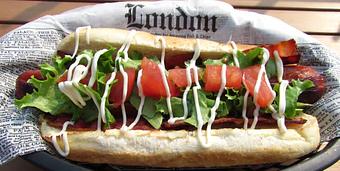 Product: B.L.T. Dog - Picasso Brothers Cafe & Espresso in Centralia, WA American Restaurants