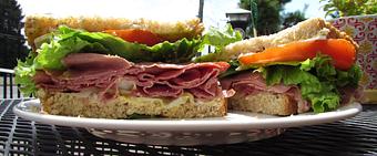 Product: Cold Corned Beef & Swiss - Picasso Brothers Cafe & Espresso in Centralia, WA American Restaurants