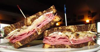 Product: Toasted reuben Sandwich - Picasso Brothers Cafe & Espresso in Centralia, WA American Restaurants