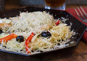 Product: Marie's Chicken Pesto Pasta - A House Favorite! - Pine Tree Barn in Wooster, OH American Restaurants