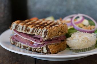 Product: Grilled Half Pastrami Melt - Pine Tree Barn in Wooster, OH American Restaurants