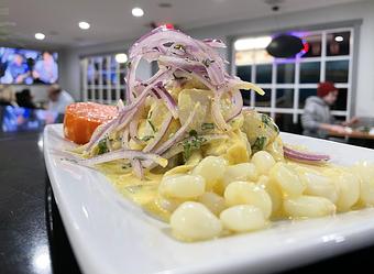 Product: Huancaina Ceviche - Pio Pio Peruvian Cuisine in Great Falls, VA Latin American Restaurants