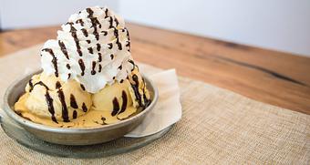 Product - Pizz'A Chicago in Santa Clara, CA Dessert Restaurants