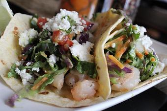 Product: with kale coleslaw with avocado dressing and queso fresco. - Plate & Barrel in Sun Prairie, WI Tapas Bars