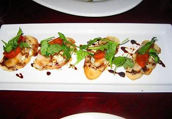 Product: Gorgonzola-Pear Bruschetta - Plaza Grill in Marathon, FL American Restaurants