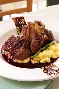 Product: Veal Shank Osso Bucco - Pomme Frite in Downtown Palm Springs - Palm Springs, CA French Restaurants