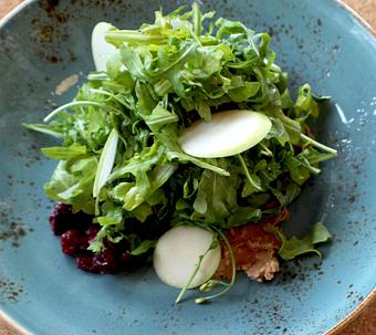 Product: Arugula + Pear Salad - Port and Park Bistro in Chicago Lakeview - Chicago, IL American Restaurants