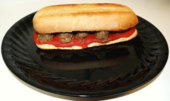 Product: 8" Meatball Sub - Powerhouse Pizza in Camden, OH American Restaurants