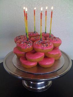 Product: 21 expertly stacked donuts - no cutting required - Rebel Donut in Albuquerque, NM Bakeries