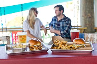 Product: Between Buns - Red Fish Blue Fish in Pensacola Beach - Pensacola Beach, FL American Restaurants