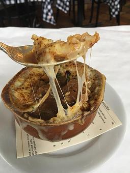 Product: Our house made classic French Onion Soup - Rêve in Lafayette, CA French Restaurants