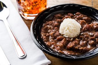 Product: Red Beans add Rice - Rice & Roux in Baton Rouge, LA American Restaurants