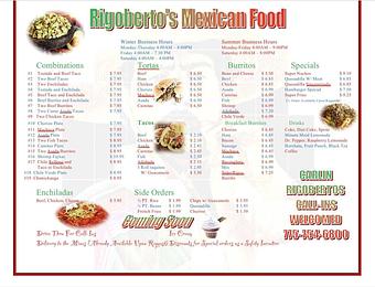Product - Rigobertos Carlin in Carlin, NV Mexican Restaurants