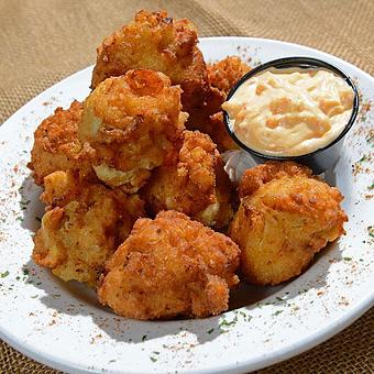 Product: Crab & Shrimp Hushpuppies - Rockafeller's Restaurant in Virginia Beach, VA Seafood Restaurants