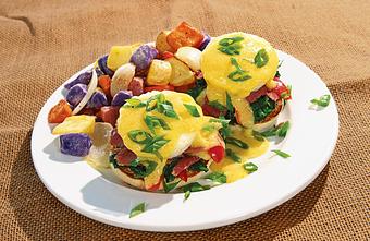Product: Farm Raised Eggs Benedict - Rockafeller's Restaurant in Virginia Beach, VA Seafood Restaurants