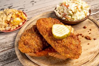 Product: Vegetarian Cutlet Plate - Rocky’s Hot Chicken Shack in Asheville, NC American Restaurants