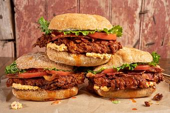 Product: Pimento Cheese Chicken BLT - Rocky’s Hot Chicken Shack in Asheville, NC American Restaurants