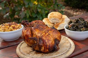 Product: Rotisserie Chicken - Rocky’s Hot Chicken Shack South in Arden, NC Soul Food Restaurants