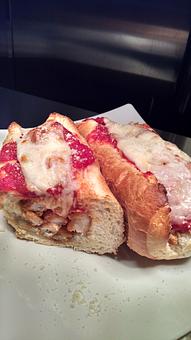 Product: chicken parm sub - Rocky's Pizza in Huntersville, NC - Huntersville, NC Italian Restaurants