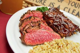 Product: Father's Day special slow roasted trip tip & ribs - Rodeo Steakhouse & Grill in Coos Bay, OR Steak House Restaurants