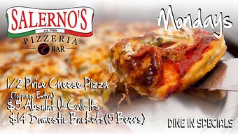 Product - Salerno's Pizzeria & R.Bar in Western Springs, IL Pizza Restaurant