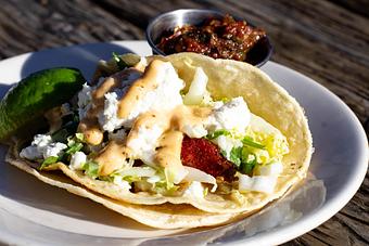 Product: Blackened Cod Taco - Salty's on Alki in Alki Beach, West Seattle - Seattle, WA American Restaurants