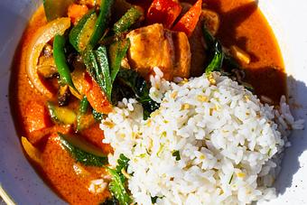 Product: Seafood Coconut Red Curry - Salty's on Alki in Alki Beach, West Seattle - Seattle, WA American Restaurants