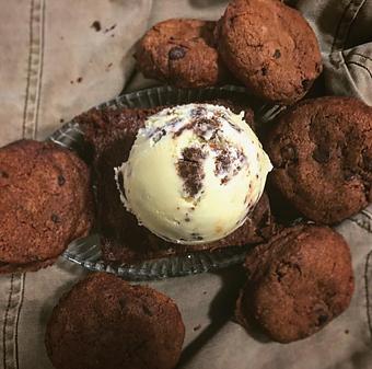 Product: Vanilla+double chocolate cookies+brownies+MMMMMM - San Francisco's Hometown Creamery in Inner Sunset - San Francisco, CA Dessert Restaurants