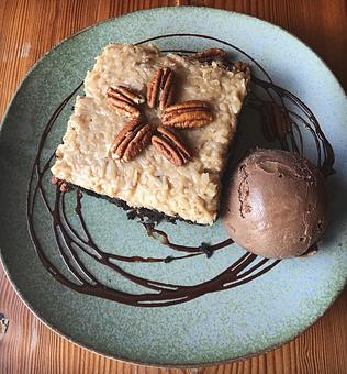 Product: Chocolate cake w/ coconut frost ice cream - San Francisco's Hometown Creamery in Inner Sunset - San Francisco, CA Dessert Restaurants