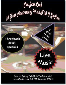 Product - San Juan Club in Fair Oaks, CA Bars & Grills