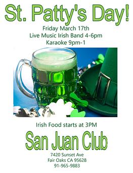 Product - San Juan Club in Fair Oaks, CA Bars & Grills
