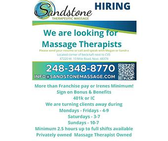 Product - Sandstone Therapeutic Massage in Novi, MI Massage Therapy