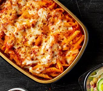 Product: B Square Baked Mostaccioli - Saranello's in Wheeling, IL Italian Restaurants