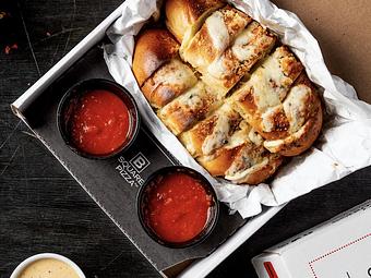 Product: B Square Cheesy Garlic Bread - Saranello's in Wheeling, IL Italian Restaurants