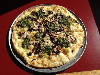 Product: Wild Mushroom Pizza - Saw Tooth Roadhouse in Hood River, OR American Restaurants