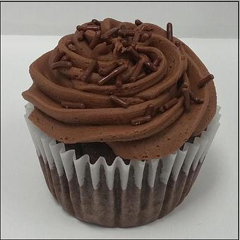 Product: Chocolate Cake with Chocolate Buttercream Icing - Saweet Cupcakes in San Antonio, TX Dessert Restaurants